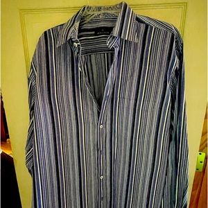 BUGATCHI  UOMO XLG DRESS SHIRT.